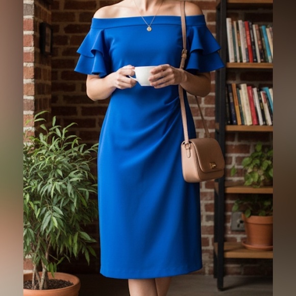 Ralph Lauren Dresses & Skirts - Ralph Lauren under your shoulders Blue Dress